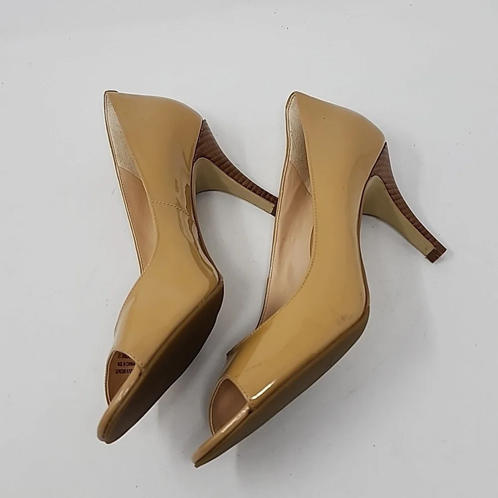 Cole Haan Peep Toe Women's Heel Pumps Nude Size 7
